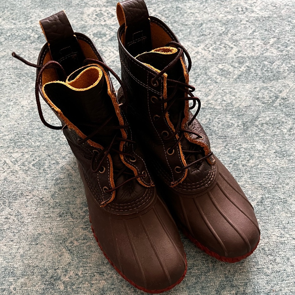 Women’s L.L. Bean Boots, 8” Bison Size 9